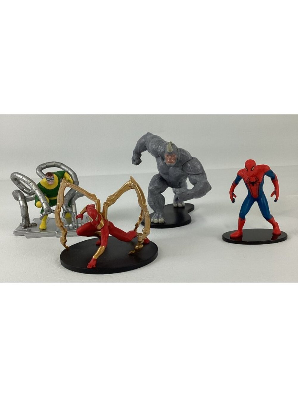 Marvel Spiderman Iron Spider Rhino Doctor Octopus Toy Figures Topper Bundle Lot